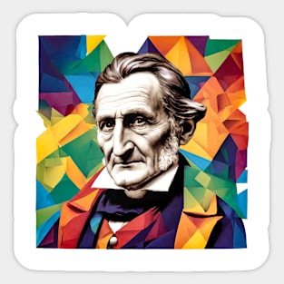 Carl Friedrich Gauss Vintage Colorful Artwork Sticker